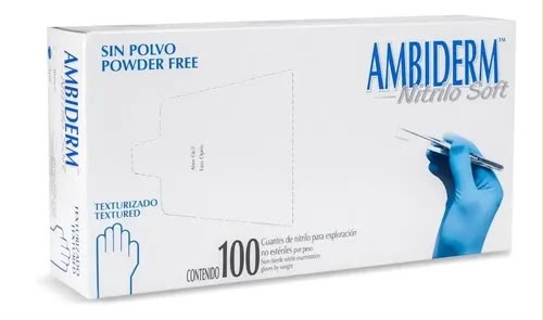 Tecnomedpcr (12) Guantes descartables antideslizantes Ambiderm